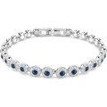 Swarovski Zapestnica 'Una' modra / srebrna