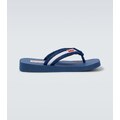 Kenzo Logo striped thong sandals