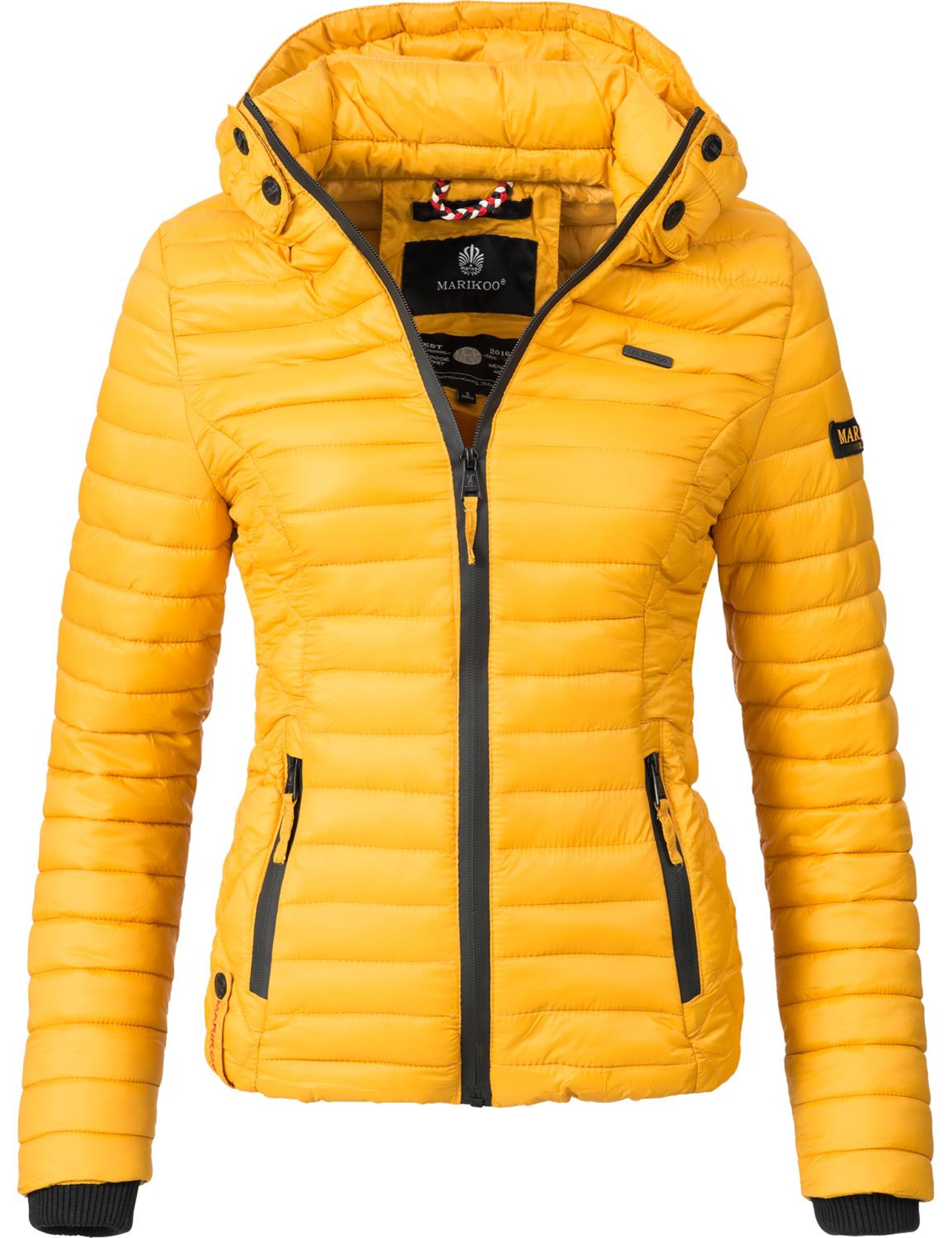 MARIKOO Prehodna jakna 'Samtpfote' gorčica