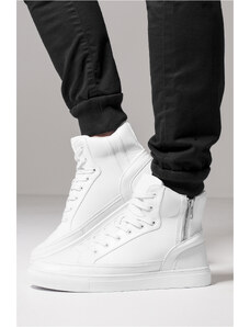 Urban Classics Shoes Men's Zipper High Top Sneakers - White