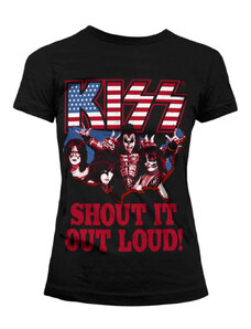 Metal majica ženska Kiss - Shout It Out Loud - HYBRIS - ER-5-KISS002-H68-4-BK