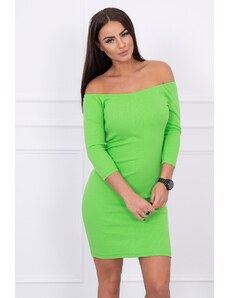 Kesi Fitted dress - ribbed light green