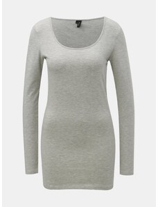 Grey Annealed Basic Long Sleeve T-Shirt VERO MODA Maxi