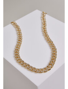 Urban Classics Accessoires Necklace with rhinestones - golden colors
