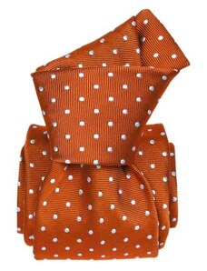 Segni &Disegni Luxury silk tie orange
