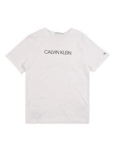 Calvin Klein Jeans Majica 'INSTITUTIONAL' črna / bela