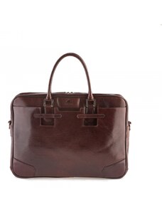 SHPERKA Genesis leather business bag brown