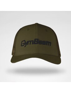 Kapa s šiltom Mesh Panel Cap Military Green - GymBeam