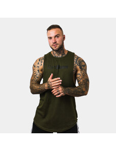 Moška majica brez rokavov Cut Off Military Green - GymBeam