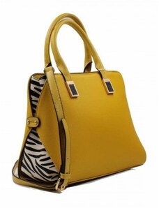 Ženska torbica Zebra rumena