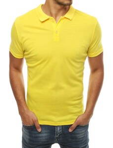 Buďchlap Preprosta rumena polo majica udobnega dizajna