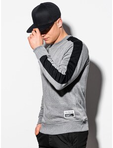 Ombre Clothing Čudoviti siv pulover brez kapuce B1081