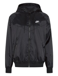 Nike Sportswear Prehodna jakna 'Windrunner' črna / bela