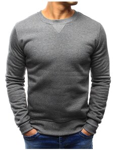 Dstreet Mens pulover s kapuco brez kapuce Boles siva BX4823