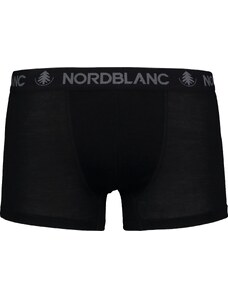 Nordblanc Črni moški osnovni sloj merino kratke hlače HAVEN