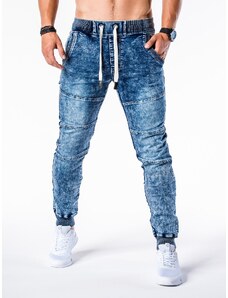Ombre Clothing Moške džins hlače joggers Edison svetlo modra P551
