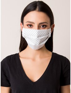 Fashionhunters White, reusable, patterned protective mask
