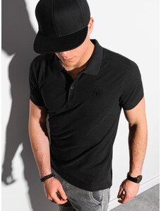 Ombre Clothing Moška basic polo majica Douglas črna S1374