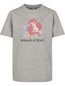 MT Kids Baby Mermaid in Heart T-Shirt Heather Grey