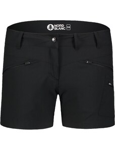 Nordblanc Črne ženske lahke outdoor kratke hlače SIMPLICITY