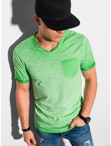 Ombre Clothing Moška basic majica Peterin zelena S1388
