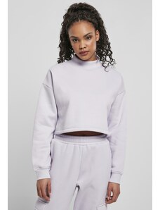Urban Classics Women's Haircut Oversized Sweat High Neck Crew Soft Lilac