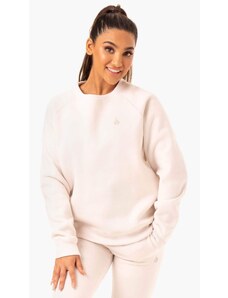 Ženski pulover Adapt Boyfriend Sweater Ivory - Ryderwear