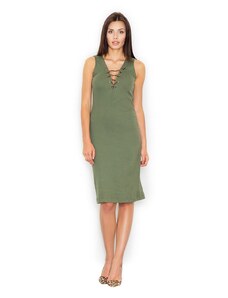 Figl Woman's Dress M487 Olive