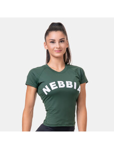 Ženska majica s kratkimi rokavi Classic Hero Green - NEBBIA