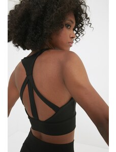 Trendyol Black Support/Shaping Back Detail Knitted Sports Bra