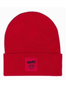 Ombre Clothing Rdeča stilska moška kapa H103