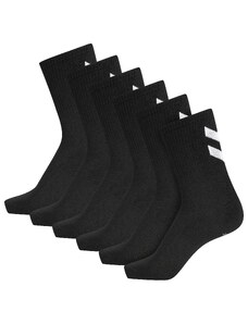 Hummel Športne nogavice črna / bela