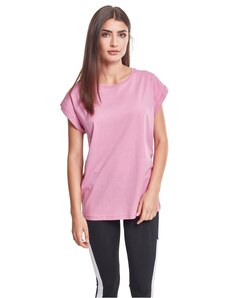 Urban Classics Women's T-shirt with extended shoulder coolpink