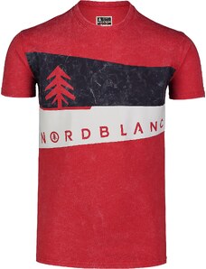 Nordblanc Rdeča moška bombažna majica GRAPHIC