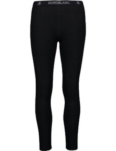 Nordblanc Črni ženski osnovni sloj merino hlačnih nogavic RAPPORT