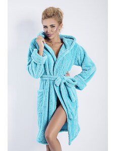 Women's bathrobe DKaren Turquoise