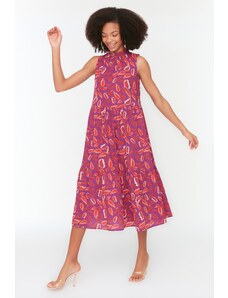 Ženska obleka Trendyol Multi-color patterned