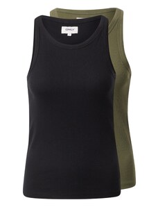 ONLY Top 'Lindsay' oliva / črna