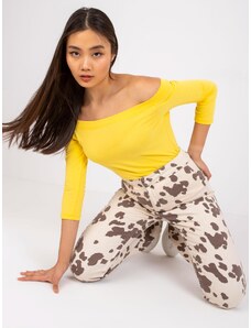 Ženska bluza Fashionhunters Yellow