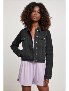 UC Ladies Women's Organic Denim Jacket Black Washed