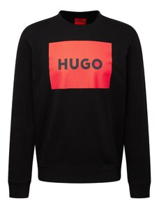 HUGO Majica 'Duragol' ognjeno rdeča / črna