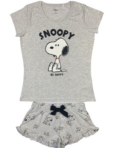 EPlus Ženska pižama - Snoopy siva barva