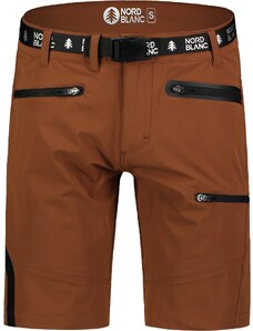 Nordblanc Rjave moške outdoor kratke hlače ZIPPED