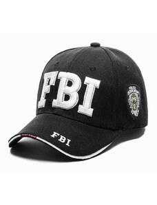 Inny Trendovska črna kapa s šiltom FBI H115