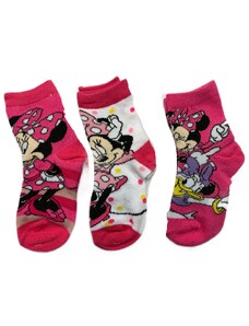 Setino Komplet 3 parov otroških nogavic - Minnie Mouse mix