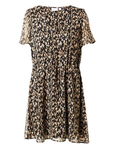 VILA Obleka 'VIFaila' kremna / mokka / črna