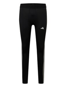 ADIDAS PERFORMANCE Športne hlače 'Techfit 3-Stripes Long' črna / bela