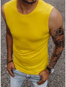 Buďchlap Klasična majica brez rokavov v rumeni barvi