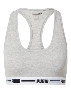 PUMA Nedrček pegasto siva / črna / bela