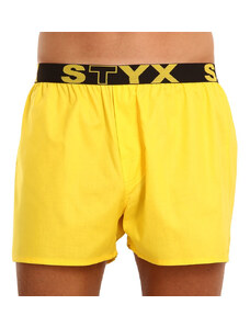 Moške boksarice Styx športna guma rumene (B1068) XL